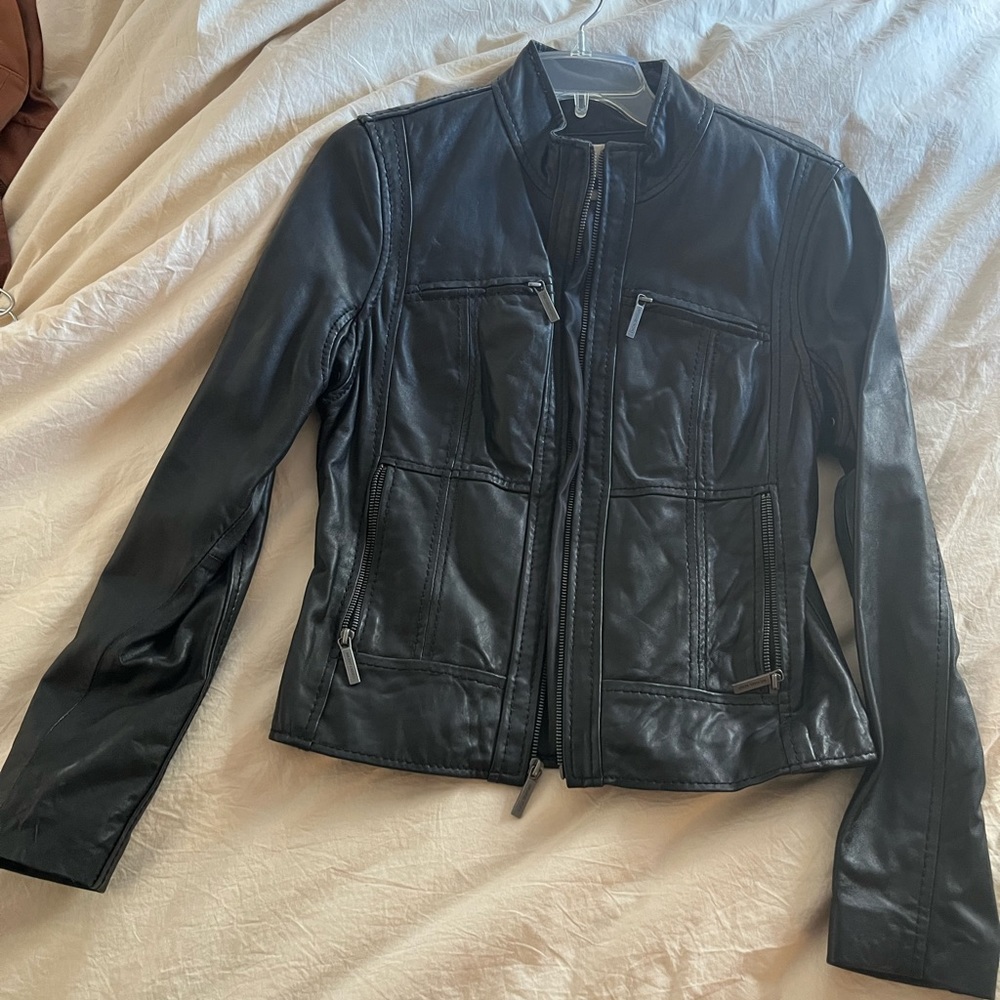 Like new Michael Kors buttery soft leather jacket